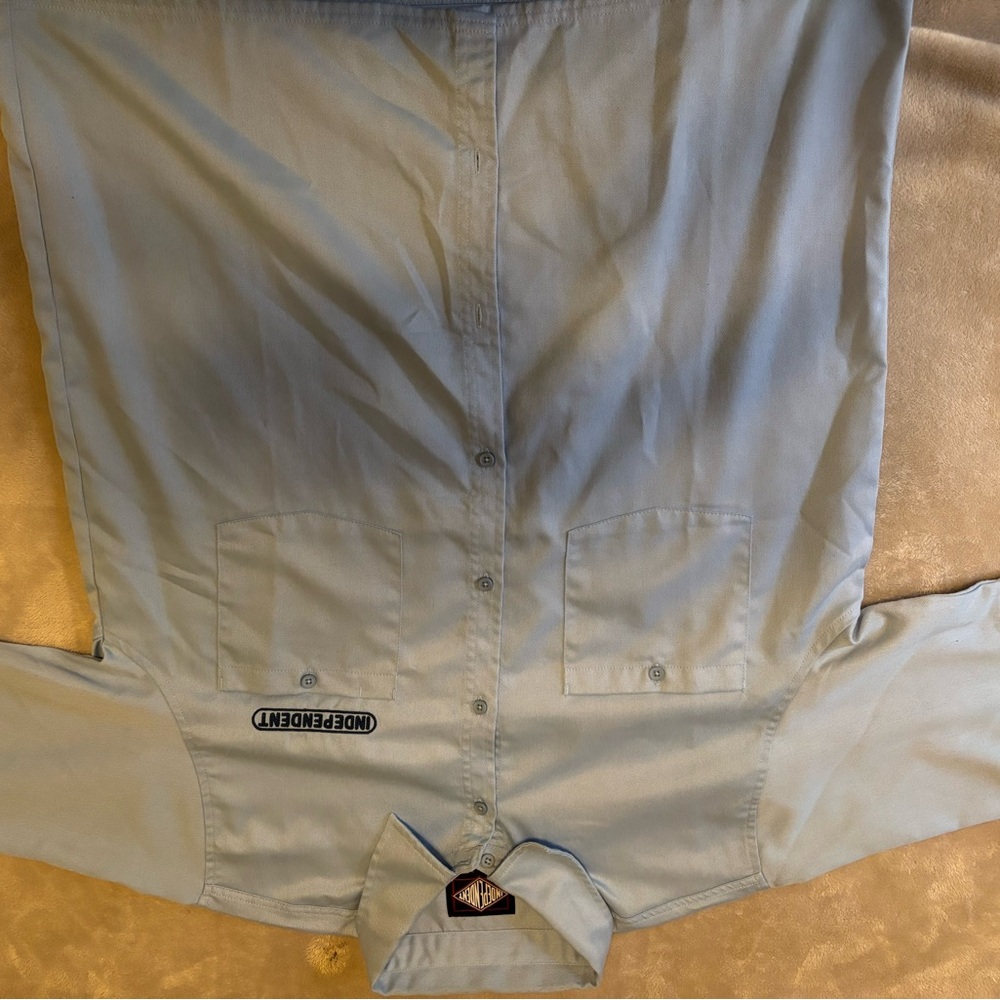 Independent Blue Button-Up Shirt